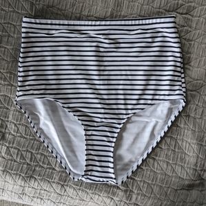 NWT Janela Bay Medium Stripe High Waisted Bottoms